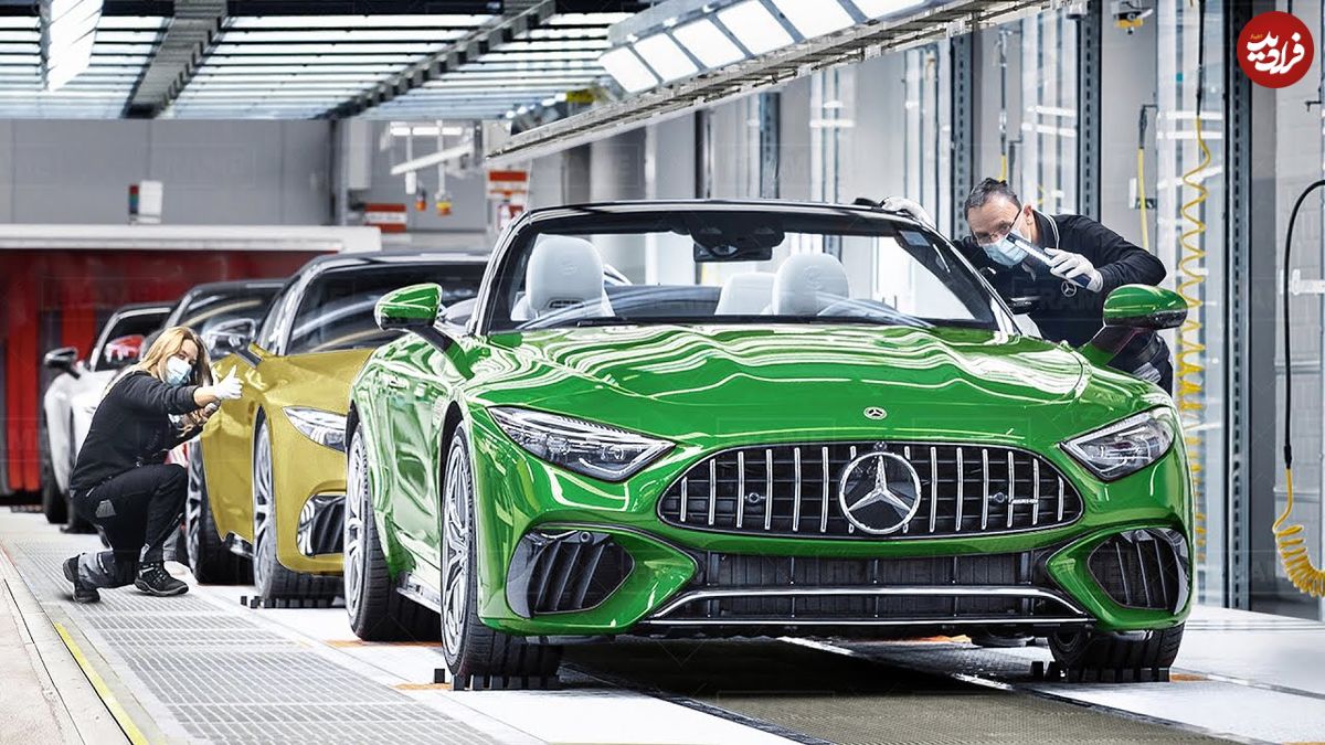 ببینید| مراحل تولید مرسدس بنز لوکس AMG SL در یک کارخانه آلمانی