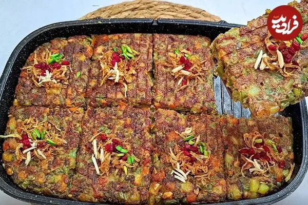 ببینید| طرز تهیه کوکو لوبیا سبز هفت پیکر تبریز