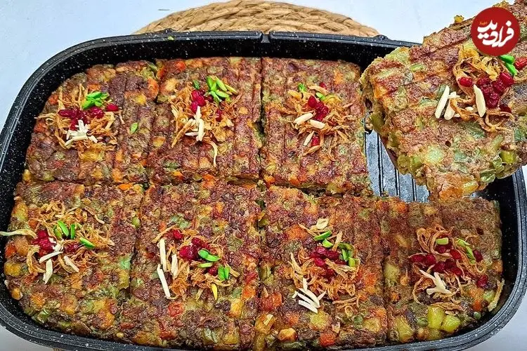 ببینید| طرز تهیه کوکو لوبیا سبز هفت پیکر تبریز
