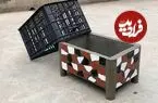ببینید| یک ترفند ساده برای ساخت گلدان با سیمان، جعبه میوه و کاشی شکسته