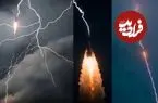 عکس| برخورد صاعقه به موشک؛ یک رویداد شگفت‌انگیز