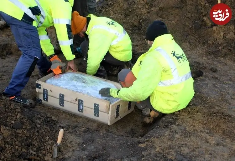 گنجینۀ 3500 ساله در جریان ساخت توربین بادی از زیر خاک بیرون آمد