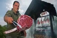 ببینید؛ غذای روستایی در آذربایجان؛ تهیه استیک تاماهاوک در طبیعت