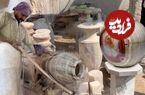 ببینید؛ مراحل ساخت یک گلدان زیبا با سنگ مرمر اونیکس (ONYX)