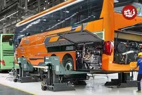 ببینید| نگاهی به مراحل طراحی، تولید و مونتاژ اتوبوس های مسافربری در پاکستان