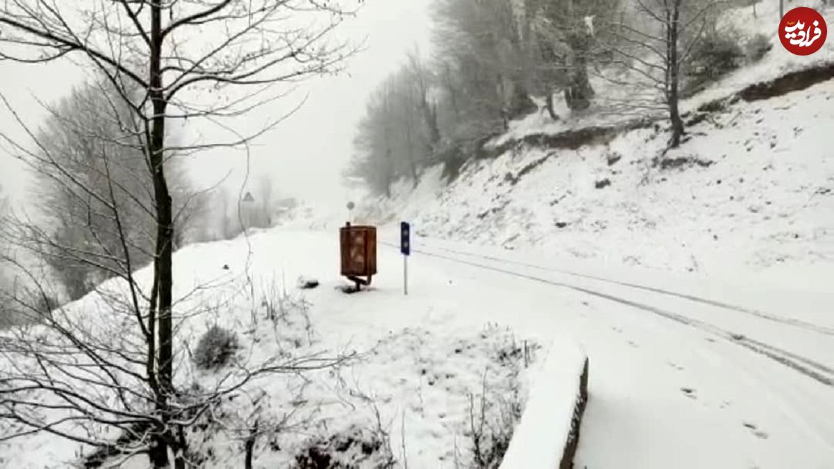 (عکس) گردنه حیران زیر ۳ متر برف مدفون شد 