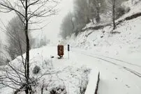 (عکس) گردنه حیران زیر ۳ متر برف مدفون شد 