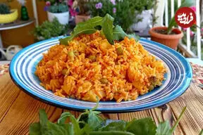 کته گوجه با نخودفرنگی؛ غذایی ساده با مواد اولیه در دسترس