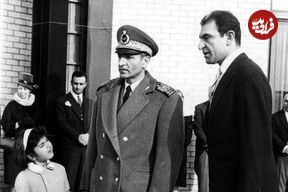 عکس؛ سفر در زمان؛ «اردشیر زاهدی در مهمانی خصوصی ملکه الیزابت»؛ دهه 40
