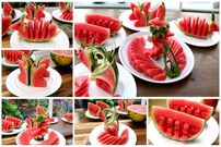 ببینید؛ 5 ایده ساده، زیبا و سریع برای برش و تزئین هندوانه 