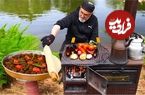 ببینید؛ غذای روستایی در ترکیه؛ پخت کباب تابه ای و لاهماجون توسط آشپز معروف ترک 