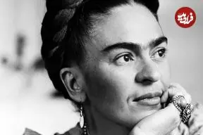 عکس| سفر در زمان؛ «فریدا کالو 24 ساله» نقاش مشهور در کنار همسرش؛ سال 1309