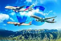 تصاویر؛ مقایسه بزرگی ناوگان خطوط هوایی امارات، اتحاد و قطر ایرویز و نوع هواپیماهای هر کدام