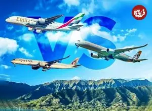 تصاویر؛ مقایسه بزرگی ناوگان خطوط هوایی امارات، اتحاد و قطر ایرویز و نوع هواپیماهای هر کدام