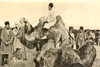 عکس| سفر زمان؛ تصویری از مراسم «شتر قربانی» در میدان توپخانه در اواخر دوران قاجار