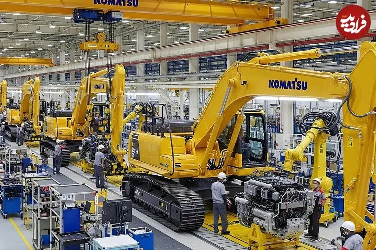 ببینید| فرآیند تماشایی طراحی، تولید و مونتاژ بیل مکانیکی های مشهور در آمریکا