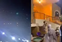 ببینید؛ شادی بیشتر در مراسم عروسی لبنانی‌ها همزمان با عبور موشک‌های ایرانی
