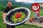 ببینید؛ غذای روستایی در آذربایجان؛ پخت دلمه فلفل و بادمجان توسط آشپز مشهور