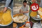 ببینید؛ غذای خیابانی در هند؛ پخت غذای سنتی چوله کولچه در قاضی آباد