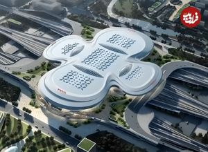(عکس) طراحی ایستگاه قطار جدید چین سوژه کاربران شبکه های اجتماعی شد