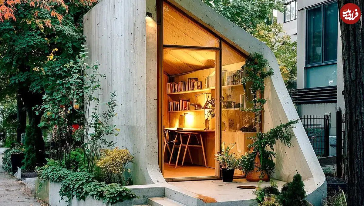 تصاویر؛ آینده معماری با هوش مصنوعی؛ رونمایی از کانسپت «اتاقک نویسندگی» با میدجرنی