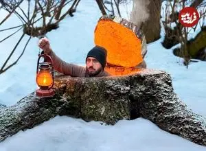 ببینید| مراحل ساخت یک پناهگاه مخفی در زیر زمین و در جنگل های آلمان