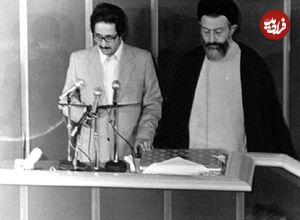 عکس؛ سفر در زمان؛ «بنی‌صدر در بازدید از تحریریه روزنامه انقلاب اسلامی»؛ سال 59