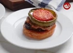 خوراک لذیذ و رنگین گوشت و بادمجان با طعمی فراموش نشدنی
