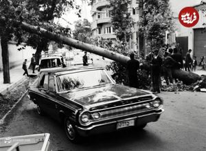 تصاویر؛ سفر به تهران قدیم؛ وقتی توفان تهران را تسخیر کرد!