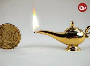 ببینید| مراحل ساخت یک چراغ جادوی علاءالدین مینیاتوری در خانه