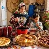 ببینید| غذای روستایی در ایران؛ پخت نان تازه و تهیه شربت آلو خانگی