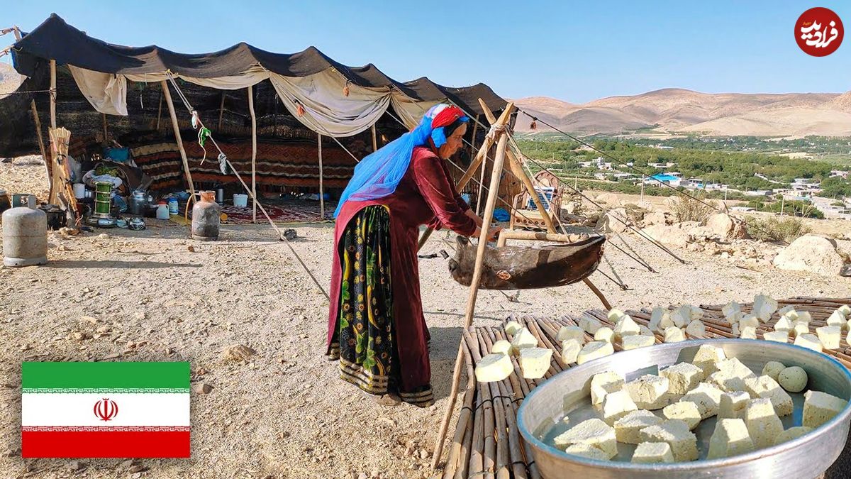 ببینید؛ غذای عشایری در ایران؛ تهیه کشک از ماست به روش سنتی