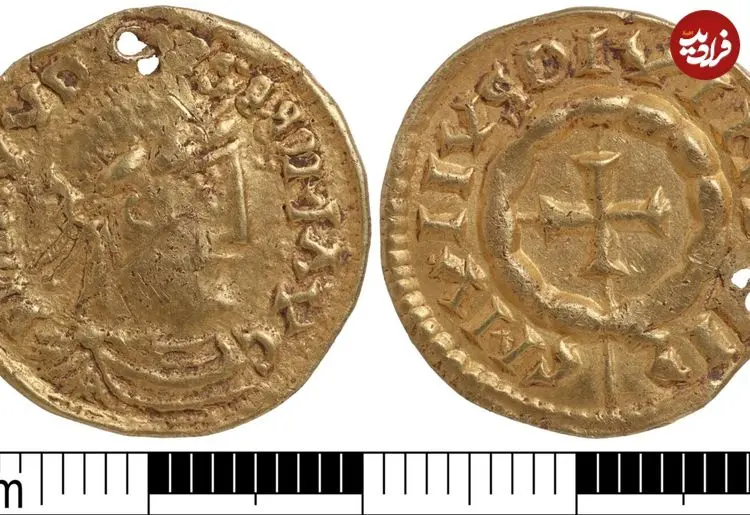 کشف سکۀ طلای هزارساله که یک وایکینگ آن را به گردن می‌انداخته است