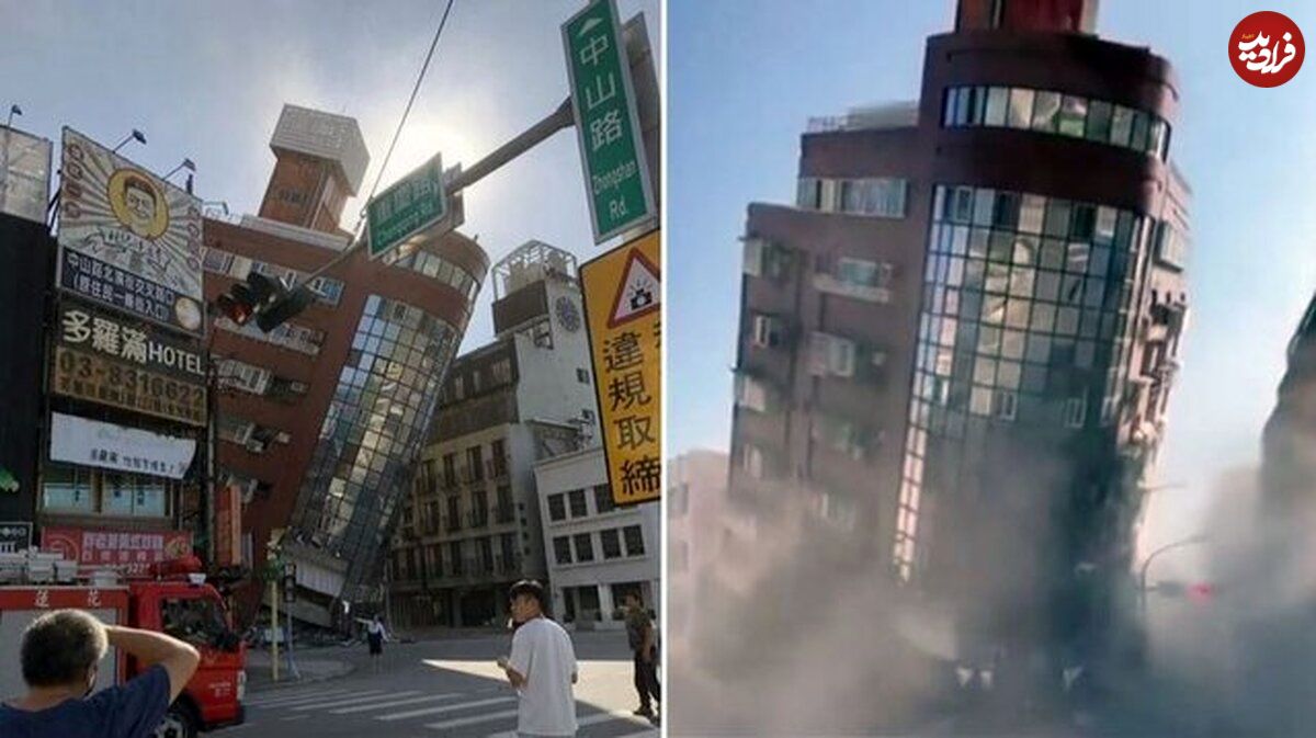 (ویدئو) تصاویری جدید آخرالزمانی از لحظه زلزله در تایوان