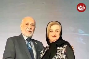 ببینید؛ پدر مادر سپند و کمند امیرسلیمانی برای اولین بار مقابل دوربین