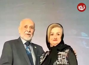 ببینید؛ پدر مادر سپند و کمند امیرسلیمانی برای اولین بار مقابل دوربین
