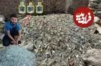 ببینید| مراحل دیدنی بازیافت شیشه های دورریز و تولید شیشه عطر با آن ها