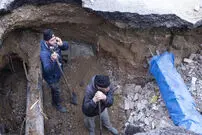 پیدایش حمام عمومی قدیمی طی فرونشست خیابان کارگر تهران