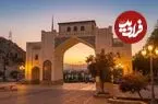 عکس| سفر زمان؛ منظرۀ «دروازه قرآن و دورنمای شیراز» در حدود 60 سال قبل