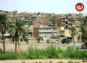 عکس| سفر زمان؛ منظرۀ شهر «قصر شیرین» در سال 1312 شمسی