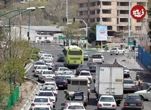 عکس| سفر زمان؛ منظرۀ «چهارراه استقلال» تهران در حدود 60 سال قبل