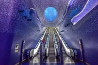 عکس| شاهکاری که مترو را به یک گالری هنری تبدیل کرد