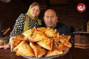 ببینید| غذای روستایی در روسیه؛ پخت سمبوسه سنتی توسط آشپز داغستانی