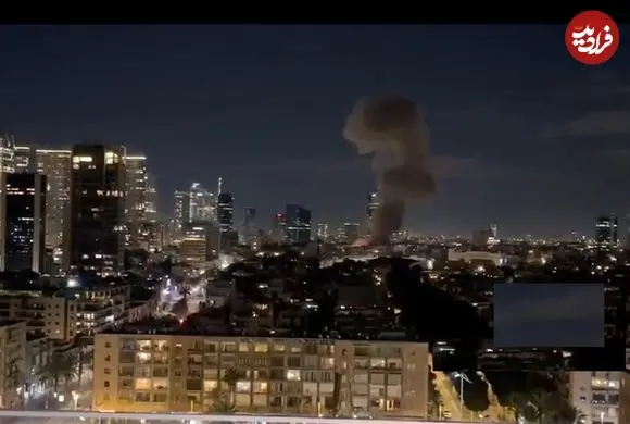 ببینید| لحظه اصابت مستقیم موشک بالستیک ایران به قلب تلاویو