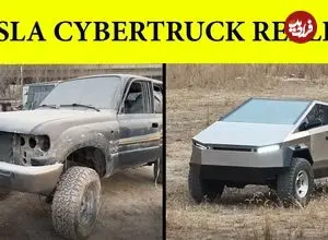 ببینید| روند ساخت یک سایبر تراک تسلا با کمک قطعات یک تویوتای قدیمی