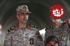عکس؛ سفر به تاریخ؛ «سپهبد باقری» در حال قدم زدن میان ویرانه‌های جنگ سوریه؛ سال 97