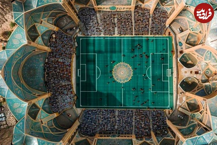 (تصاویر) ورزشگاهی با معماری ایرانی از نگاه هوش مصنوعی