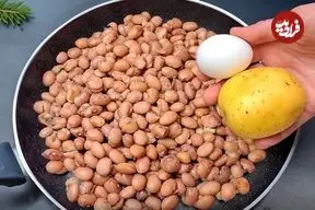 ببینید| طرز تهیه یک غذای ساده با لوبیا چیتی و سیب زمینی
