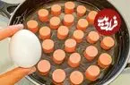 ببینید| طرز تهیه یک غذای فوری با 3 سوسیس و 4 تخم مرغ