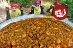 (ویدئو) غذای روستایی در هند؛ پخت یک غذای محلی با 25 پاچه گاو